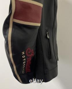 Womens Indian Motorcycles Leather Moto Jacket Size XL
