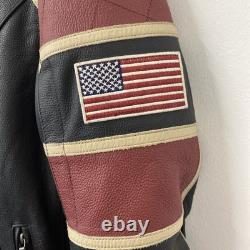 Womens Indian Motorcycles Leather Moto Jacket Size XL