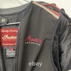 Womens Indian Motorcycles Leather Moto Jacket Size XL