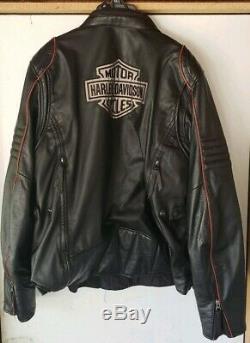 Womens harley davidson leather jacket size 2w