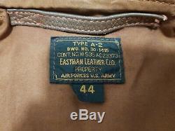 Ww2 Eastman A2 Horsehide Pearl Harbour Flying Flight Pilot Leather Jacket Uk44