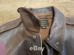 Ww2 Eastman A2 Horsehide Pearl Harbour Flying Flight Pilot Leather Jacket Uk44