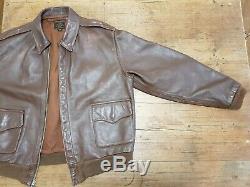 Ww2 Eastman A2 Horsehide Pearl Harbour Flying Flight Pilot Leather Jacket Uk44