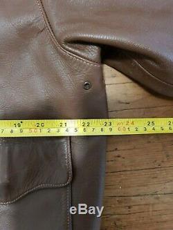 Ww2 Eastman A2 Horsehide Pearl Harbour Flying Flight Pilot Leather Jacket Uk44