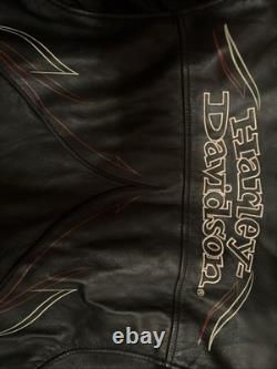 XL Harley Davidson Leather Ace Of Spades Jacket, With Removable. Like New