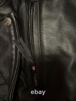 XL Harley Davidson Leather Ace Of Spades Jacket, With Removable. Like New
