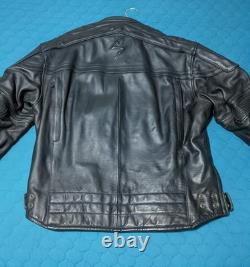 XL Scorpion Exo Top Grain Leather Motorcycle Jacket. Removable Liner & Pads
