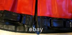 XPERT Leather Motorcycle Jacket Red /Black/White Color US MEN'S SIZE 52H EUC