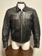XPERT Performance Gear Black Leather Motorcycle Padded Biker Jacket Mens Sz M