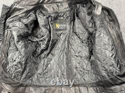 Xelement Advanced Motorcycle Gear Mens Jacket Large Black Leather Biker Jacket