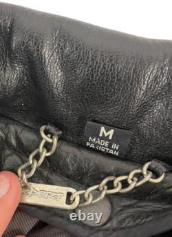 Xpert Motorcycle Leather Biker Jacket Womens Size M Black Zip Thinsulate Moto