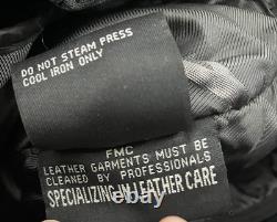 Xpert Motorcycle Leather Biker Jacket Womens Size M Black Zip Thinsulate Moto