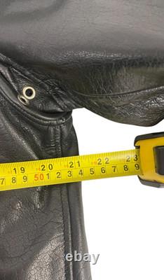 Xpert Motorcycle Leather Biker Jacket Womens Size M Black Zip Thinsulate Moto