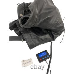 Xpert Motorcycle Leather Biker Jacket Womens Size M Black Zip Thinsulate Moto