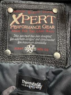 Xpert Performance Gear Men's Leather Jacket Kevlar Reinforced & Thinsulate LG