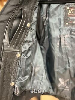 Xpert Performance Gear Men's Leather Jacket Kevlar Reinforced & Thinsulate LG