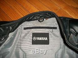 Yamaha motorcycle racing leather jacket riding jacket