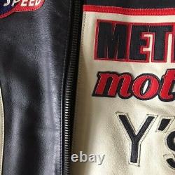 Yohji Yamamoto X Dainese 2004 Rare Cafe Racer Leather Moto Biker Jacket
